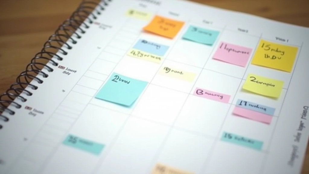 Diář s naplánovaným časem a volnými sloty pro hlubokou práci